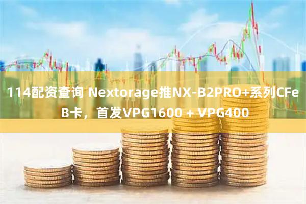 114配资查询 Nextorage推NX-B2PRO+系列CFe B卡，首发VPG1600 + VPG400